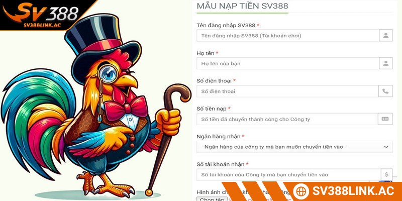 Nạp tiền SV388 có dễ không được nhiều bet thủ quan tâm